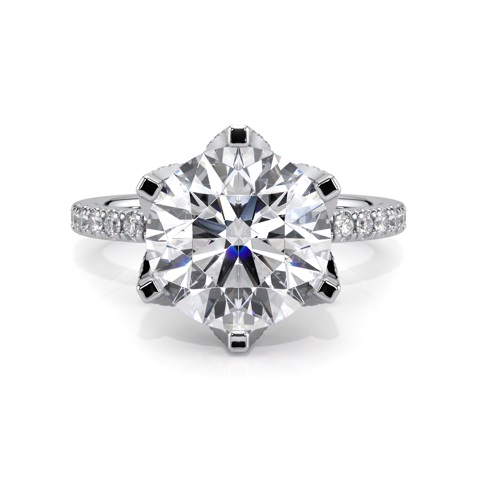 white lily jewelry Lily Rose gold / 14K / 3.5CT E VS1