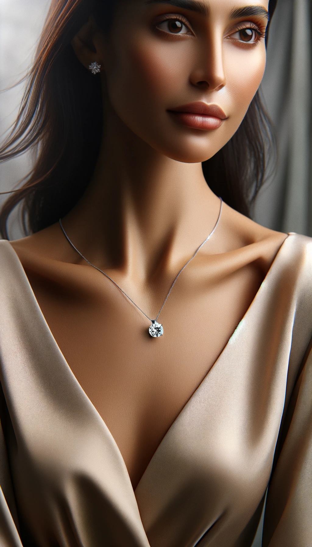 1.5CT SOLITAIRE PENDANT NECKLACE