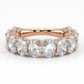 Amy wedding band front view in rose gold