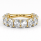 Amy wedding band front view in yellow gold