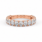 Ashley wedding band in rose gold - main view