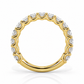 Ashley wedding band in yellow gold - angle view 3