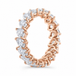 Celeste wedding band in rose gold - angle view 2