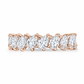 Celeste wedding band in rose gold - angle view 3