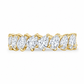 Celeste wedding band in yellow gold - angle view 3