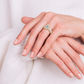 Iris engagement ring lifestyle view in yellow gold
