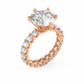 Julia engagement ring, rose gold angle 2