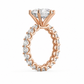 Julia engagement ring, rose gold angle 3