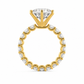 Julia engagement ring, yellow gold angle 4