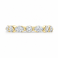 Juliette wedding band in yellow gold - front view