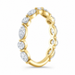 Juliette wedding band in yellow gold - side view