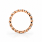 Leah pear diamond eternity band, back view, rose gold