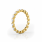 Leah pear diamond eternity band, upright angle, yellow gold