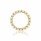 Lucy women’s diamond wedding band, front view, yellow gold