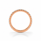 Nina wedding band back view in rose gold
