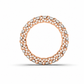Priscilla wedding band in rose gold - angle view 3