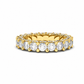 Priscilla wedding band in yellow gold - angle view 2