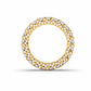 Priscilla wedding band in yellow gold - angle view 3