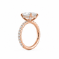 Scarlett engagement ring angled profile in rose gold