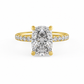 Scarlett engagement ring front view in yellow gold