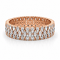 Serena wedding band main view in rose gold