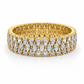 Serena wedding band main view in yellow gold