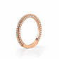 Sophie wedding band angled view in rose gold