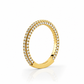 Sophie wedding band angled view in yellow gold