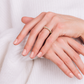 Sophie wedding band lifestyle view in yellow gold