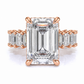 Vanessa engagement ring, rose gold, front view
