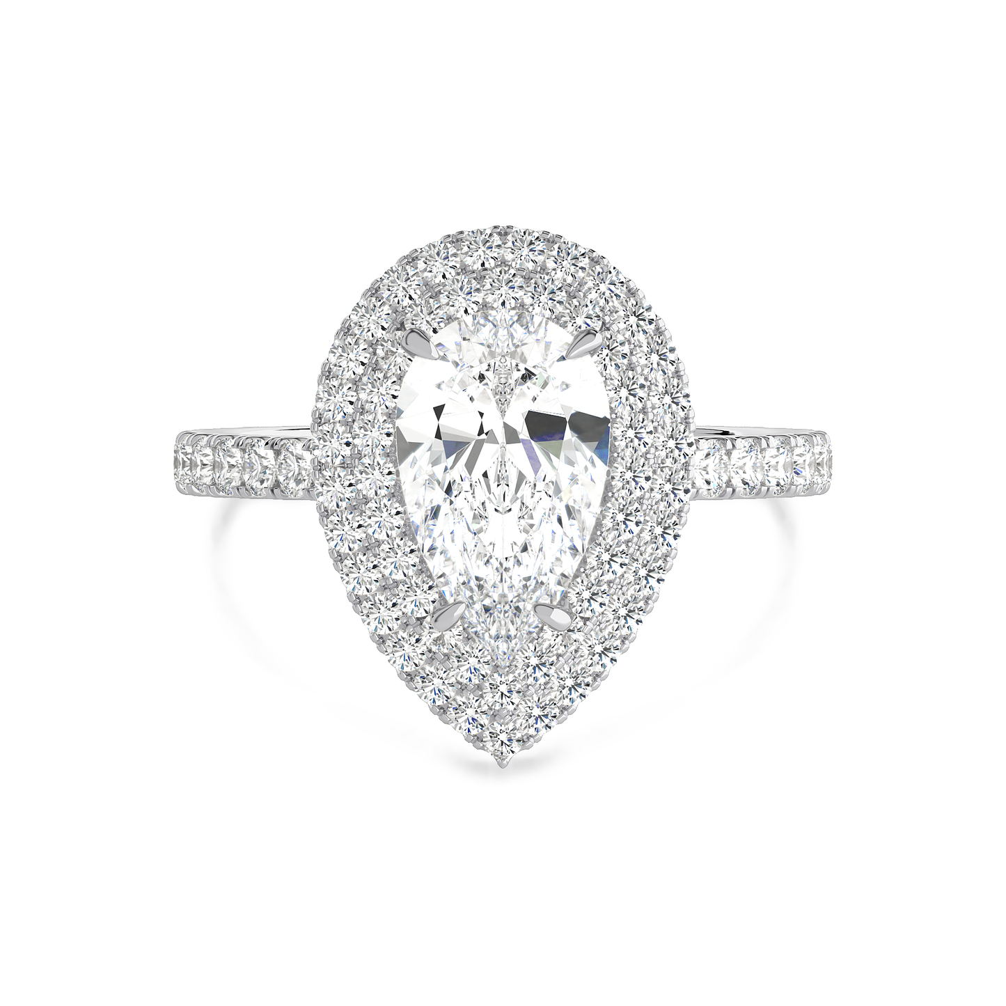 Pear Shape Double Halo