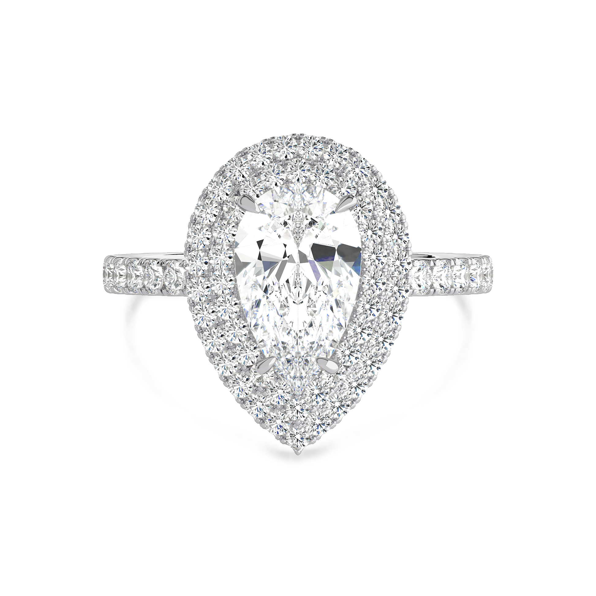 Pear Shape Double Halo