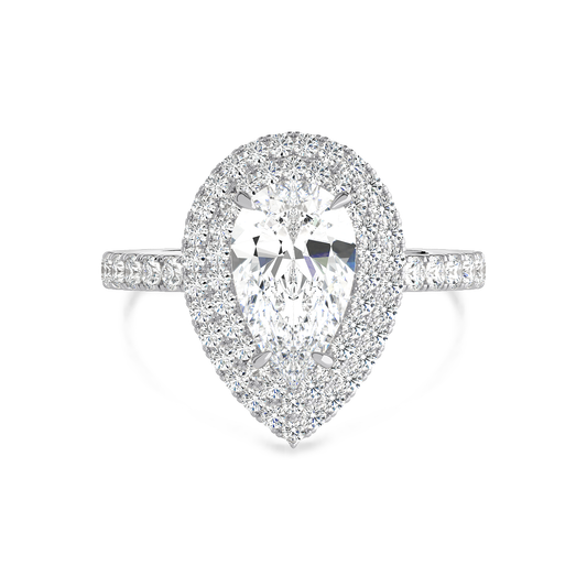 Pear Shape Double Halo
